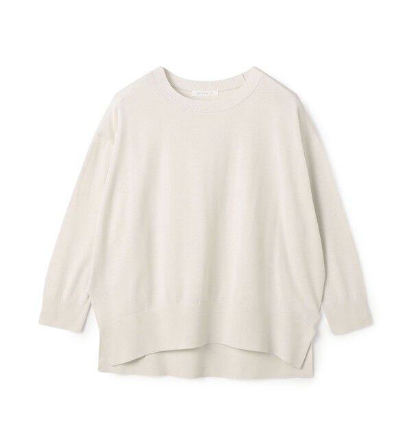 GALERIE VIE「【WEB先行予約】プレーンコットン クルーネックプルオーバー」|ニット・セーター|13 ライトグレー