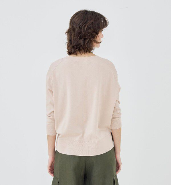 GALERIE VIE「【WEB先行予約】プレーンコットン クルーネックプルオーバー」|ニット・セーター|