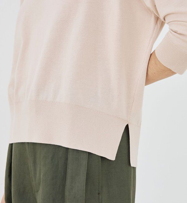 GALERIE VIE「【WEB先行予約】プレーンコットン クルーネックプルオーバー」|ニット・セーター|