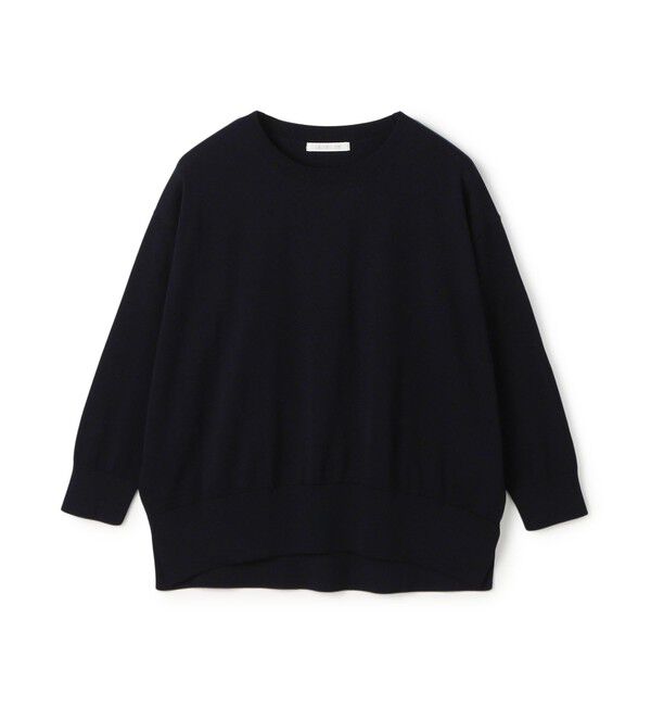 GALERIE VIE「【WEB先行予約】プレーンコットン クルーネックプルオーバー」|ニット・セーター|69 ネイビー