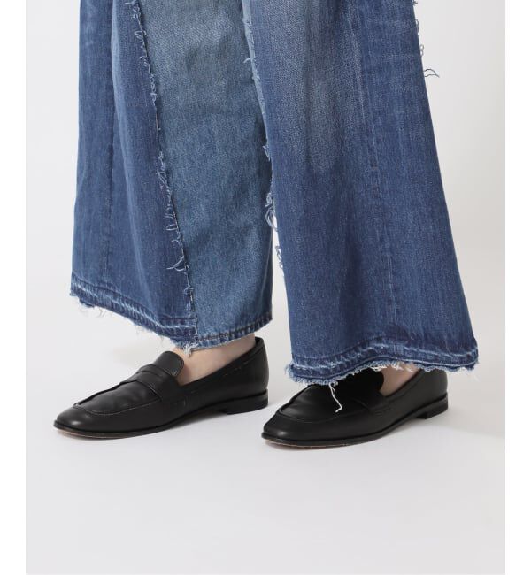  「《予約》リメイクダブルデニムパンツ」|デニム|