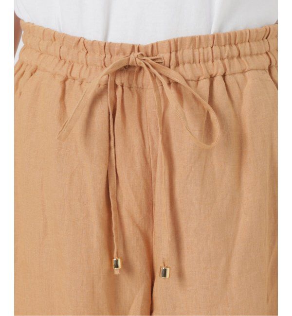 IENA LA BOUCLE「《追加》IENA LA BOUCLE リネンブロードイージーパンツ(ブラック)」|その他|