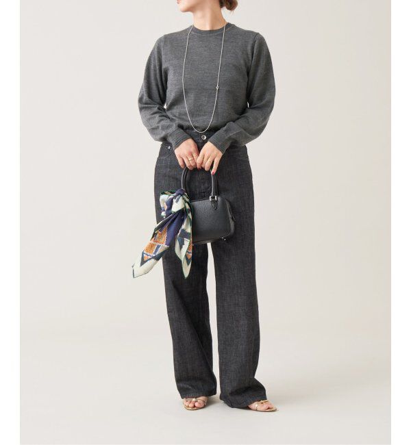 IENA LA BOUCLE「IENA LA BOUCLE ストレートカラーデニムパンツ」|デニム|