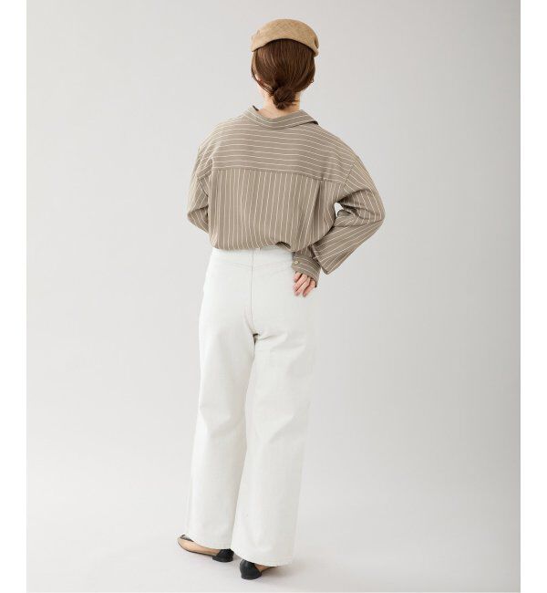 IENA「サテン ストライプ シャツ」|シャツ・ブラウス|