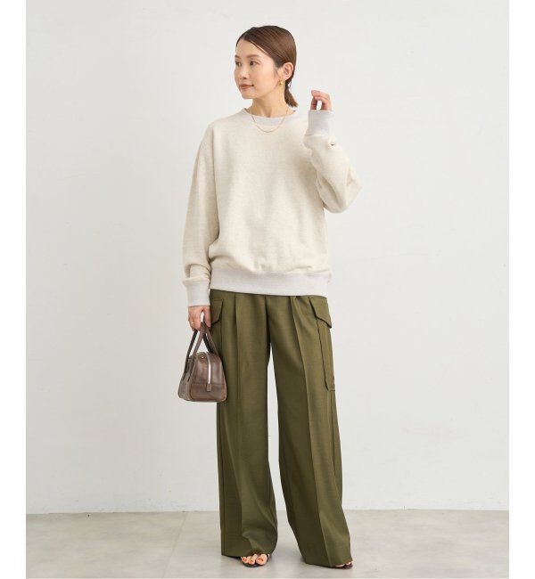 IENA「LOOPWHEELER for LOWERCASE 別注 ライトツリウラケ ルーズフィットスウェット」|スウェット・ジャージ|