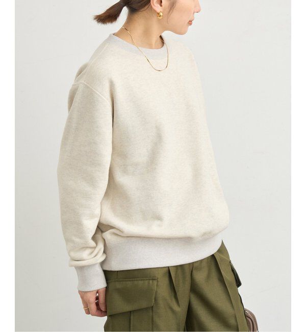IENA「LOOPWHEELER for LOWERCASE 別注 ライトツリウラケ ルーズフィットスウェット」|スウェット・ジャージ|