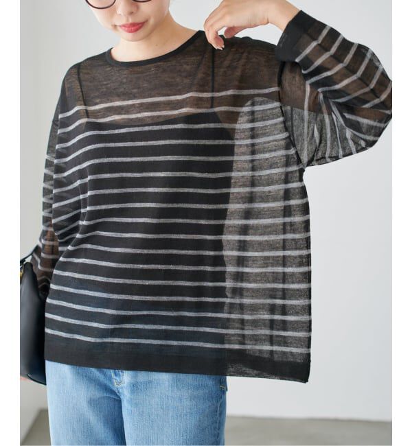 IENA「アルパカMIXシアー プルオーバー」|ニット・セーター|