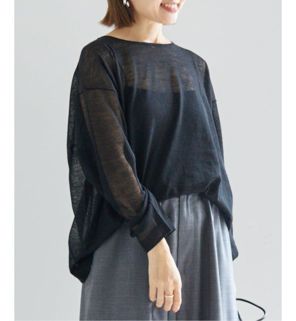 IENA「アルパカMIXシアー プルオーバー」|ニット・セーター|