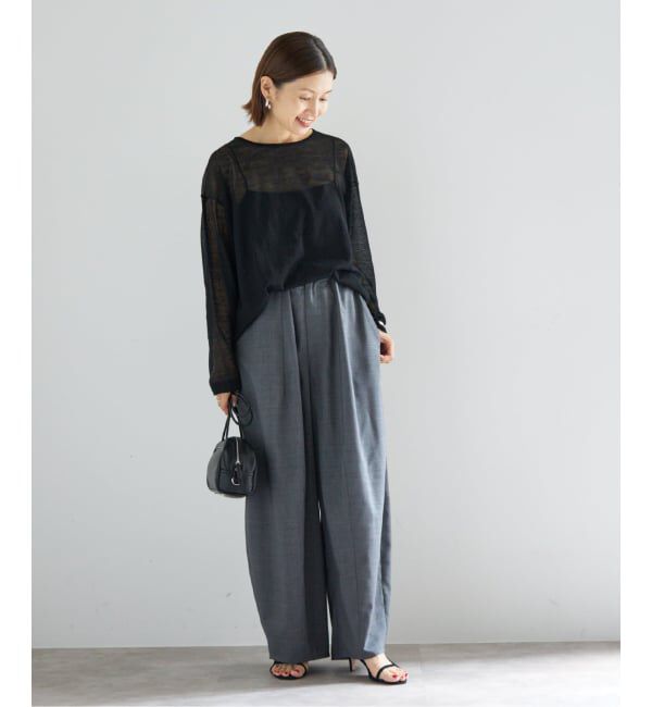 IENA「アルパカMIXシアー プルオーバー」|ニット・セーター|