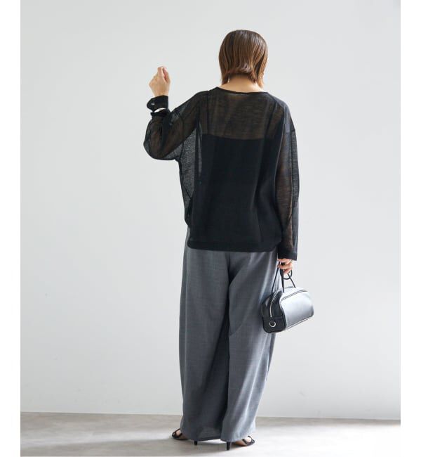 IENA「アルパカMIXシアー プルオーバー」|ニット・セーター|