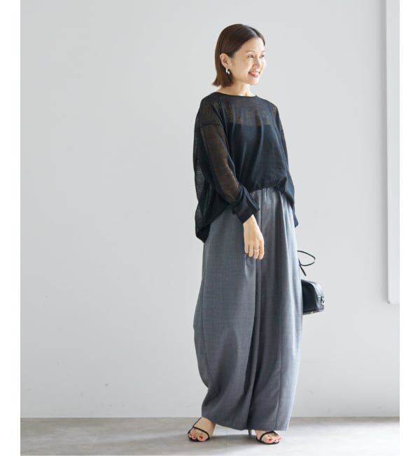 IENA「アルパカMIXシアー プルオーバー」|ニット・セーター|