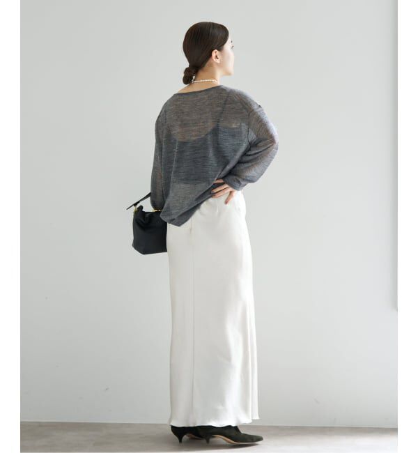 IENA「アルパカMIXシアー プルオーバー」|ニット・セーター|