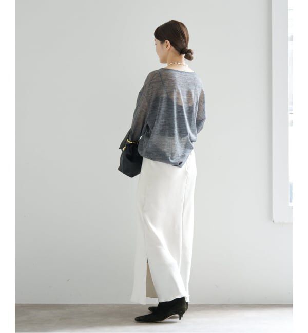 IENA「アルパカMIXシアー プルオーバー」|ニット・セーター|