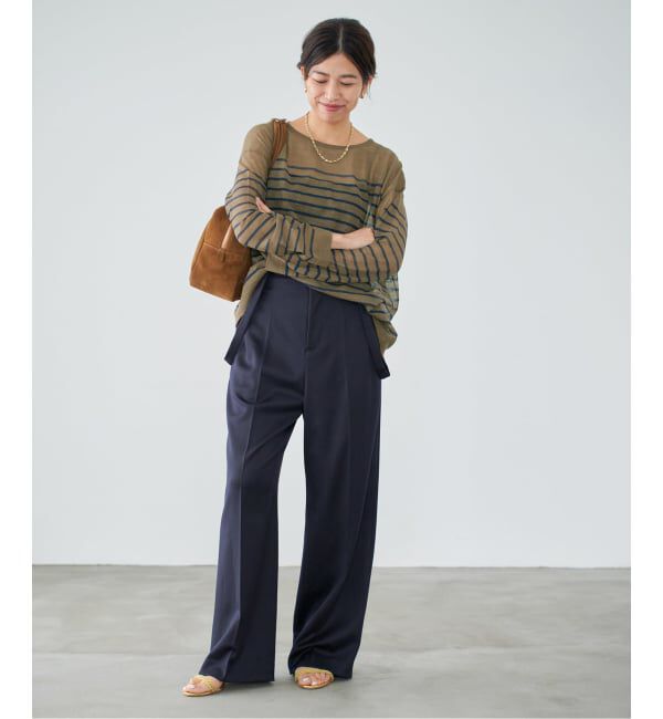 IENA「アルパカMIXシアー プルオーバー」|ニット・セーター|