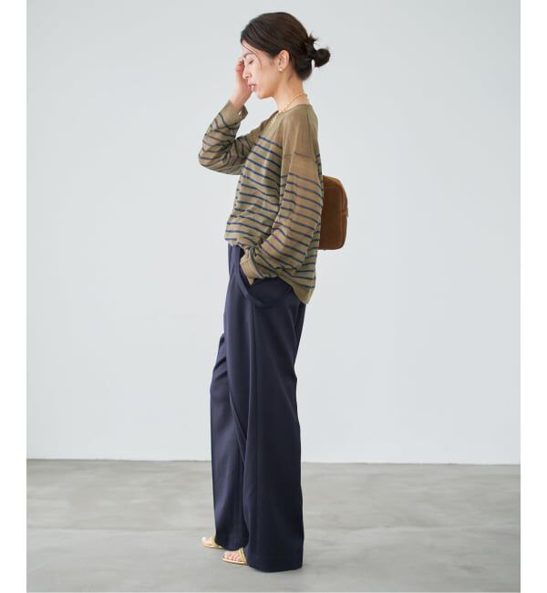 IENA「アルパカMIXシアー プルオーバー」|ニット・セーター|