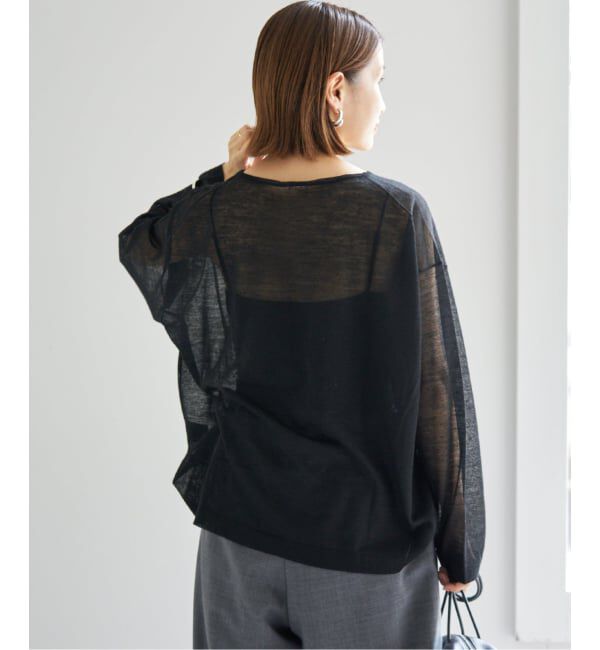 IENA「アルパカMIXシアー プルオーバー」|ニット・セーター|