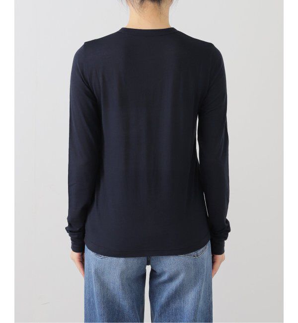 SLOBE IENA「シアー天竺 クルーネックカーディガン」|カーディガン|