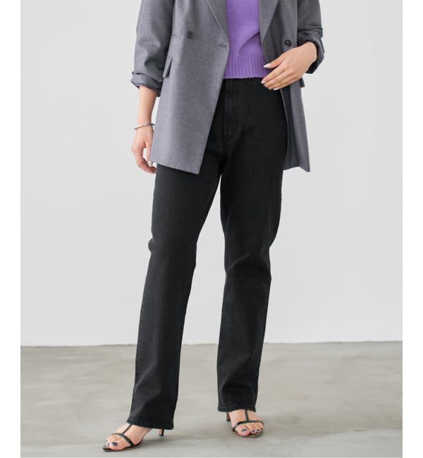 IENA「YANUK/ヤヌーク 別注 LOUISE ストレートデニム」|デニム|