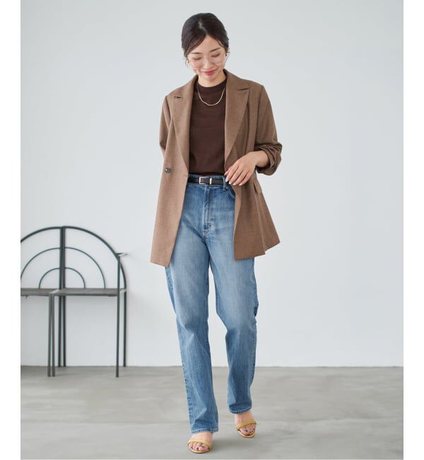 IENA「YANUK/ヤヌーク 別注 LOUISE ストレートデニム」|デニム|