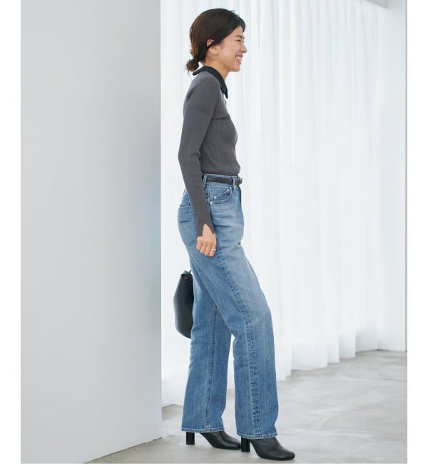 IENA「YANUK/ヤヌーク 別注 LOUISE ストレートデニム」|デニム|