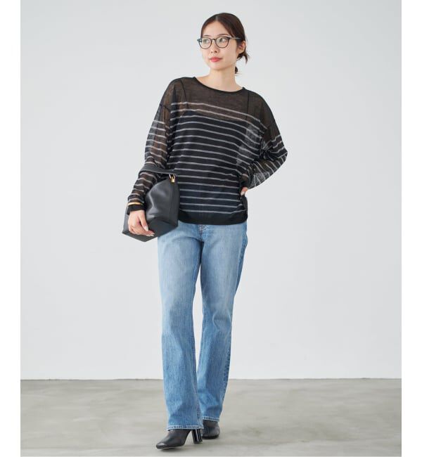 IENA「YANUK/ヤヌーク 別注 LOUISE ストレートデニム」|デニム|