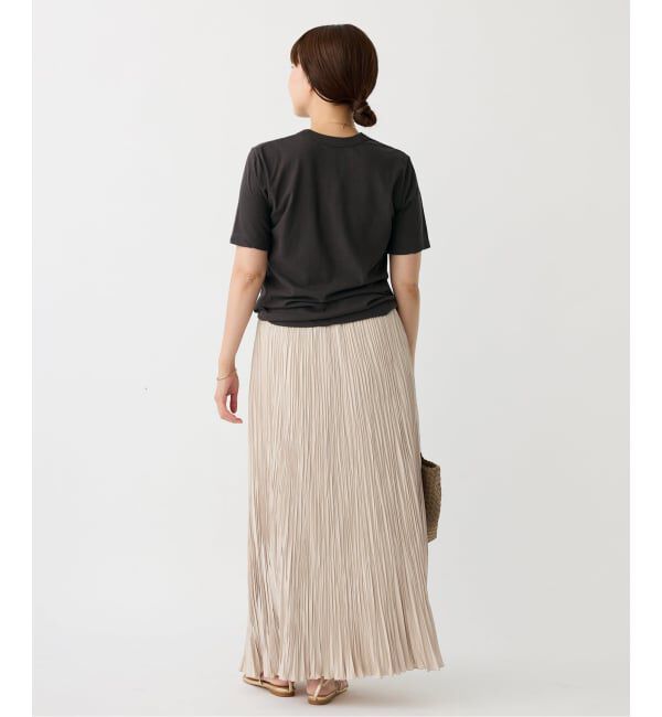 IENA「《追加》ATON/エイトン 別注 FRESCA SINGLE JERSEY Tシャツ」|Tシャツ・カットソー|