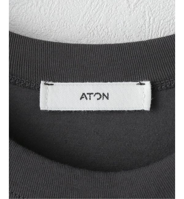 IENA「《追加》ATON/エイトン 別注 FRESCA SINGLE JERSEY Tシャツ」|Tシャツ・カットソー|