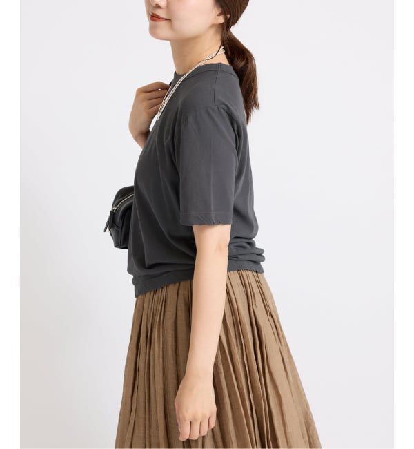 IENA「《追加》ATON/エイトン 別注 FRESCA SINGLE JERSEY Tシャツ」|Tシャツ・カットソー|