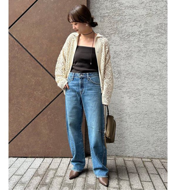 SLOBE IENA「LOGAN/ローガン SLOBE別注 クロシェカーディガン」|カーディガン|