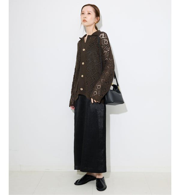 SLOBE IENA「LOGAN/ローガン SLOBE別注 クロシェカーディガン」|カーディガン|