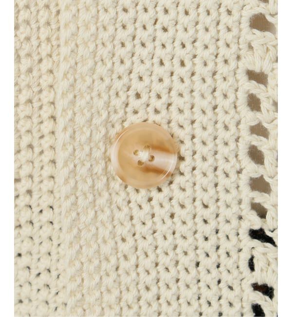 SLOBE IENA「LOGAN/ローガン SLOBE別注 クロシェカーディガン」|カーディガン|