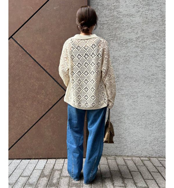 SLOBE IENA「LOGAN/ローガン SLOBE別注 クロシェカーディガン」|カーディガン|