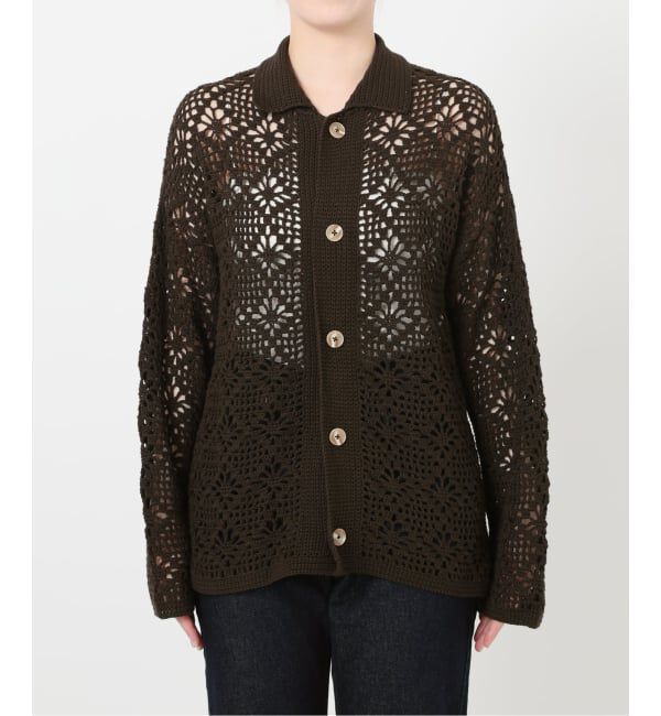 SLOBE IENA「LOGAN/ローガン SLOBE別注 クロシェカーディガン」|カーディガン|