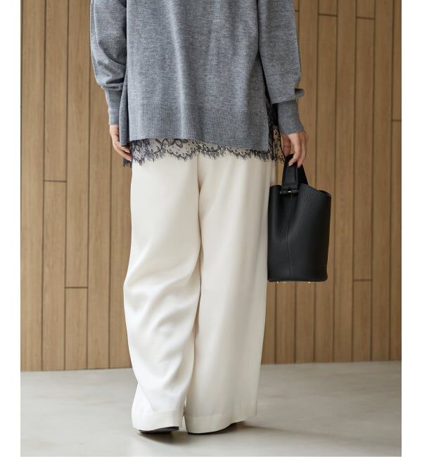 IENA「《追加》ダブルサテンイージーパンツ」|その他|