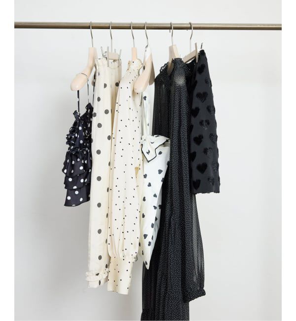 SLOBE IENA「【Jeu de Coeurs & Pois】ドットギャザーブラウス」|シャツ・ブラウス|