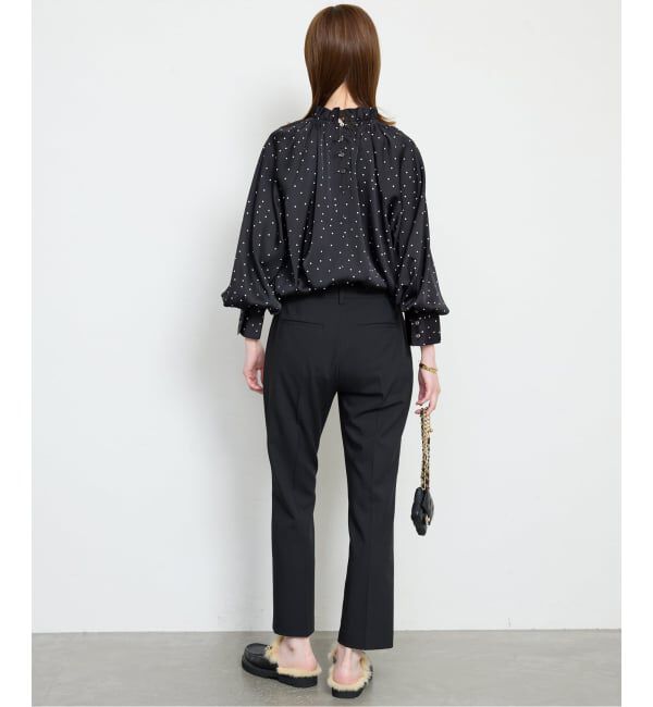 SLOBE IENA「【Jeu de Coeurs & Pois】ドットギャザーブラウス」|シャツ・ブラウス|