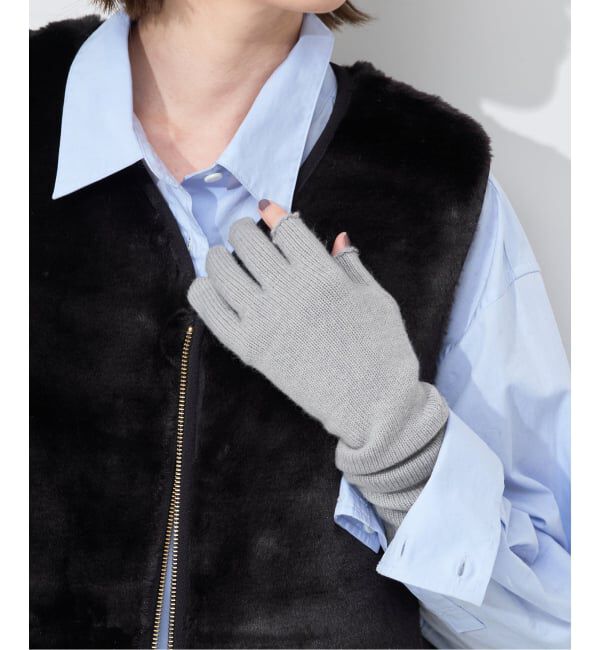 SLOBE IENA「WILLIAM BRUNTON SLOBE別注 ロンググローブ WB25-08」|手袋|グレーB