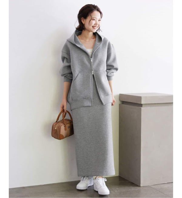 SLOBE IENA「《WEB限定/追加2》ボリュームジップアップフーディー」|パーカー|