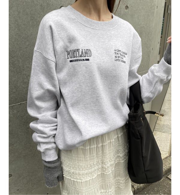 SLOBE IENA「SCREEN STARS/スクリーンスターズ SLOBE別注 ロゴスウェット」|スウェット・ジャージ|グレーB