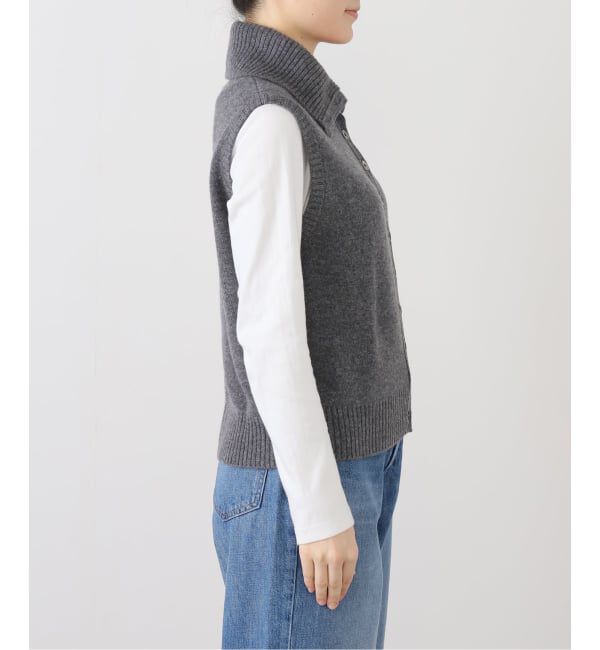 SLOBE IENA「PURE CASHMERE SLOBE別注 タートルネックベスト WHNCDN」|ベスト・ジレ|