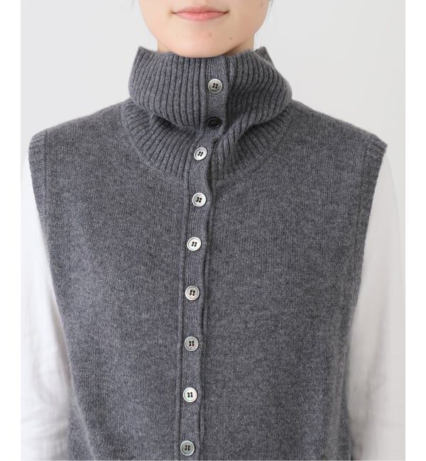 SLOBE IENA「PURE CASHMERE SLOBE別注 タートルネックベスト WHNCDN」|ベスト・ジレ|