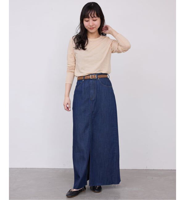 SLOBE IENA「《予約》シアー天竺クルーネックロンTEE」|Tシャツ・カットソー|