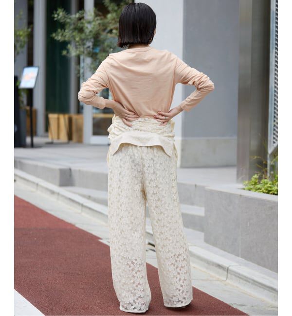 SLOBE IENA「《予約》シアー天竺クルーネックロンTEE」|Tシャツ・カットソー|