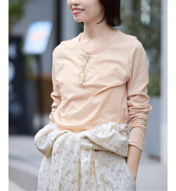 SLOBE IENA「《予約》シアー天竺クルーネックロンTEE」|Tシャツ・カットソー|