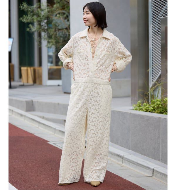 SLOBE IENA「《予約》シアー天竺クルーネックロンTEE」|Tシャツ・カットソー|