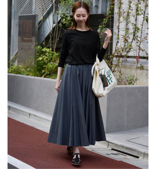 SLOBE IENA「《予約》シアー天竺クルーネックロンTEE」|Tシャツ・カットソー|