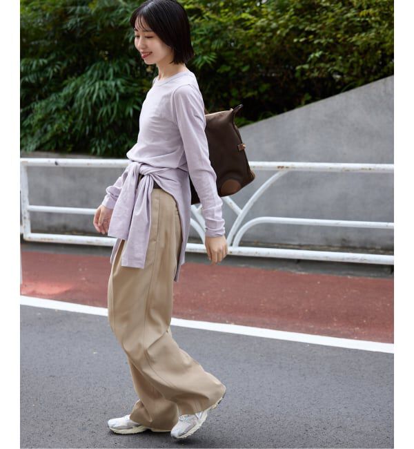 SLOBE IENA「《予約》シアー天竺クルーネックロンTEE」|Tシャツ・カットソー|