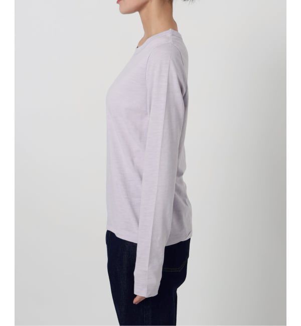 SLOBE IENA「《予約》シアー天竺クルーネックロンTEE」|Tシャツ・カットソー|