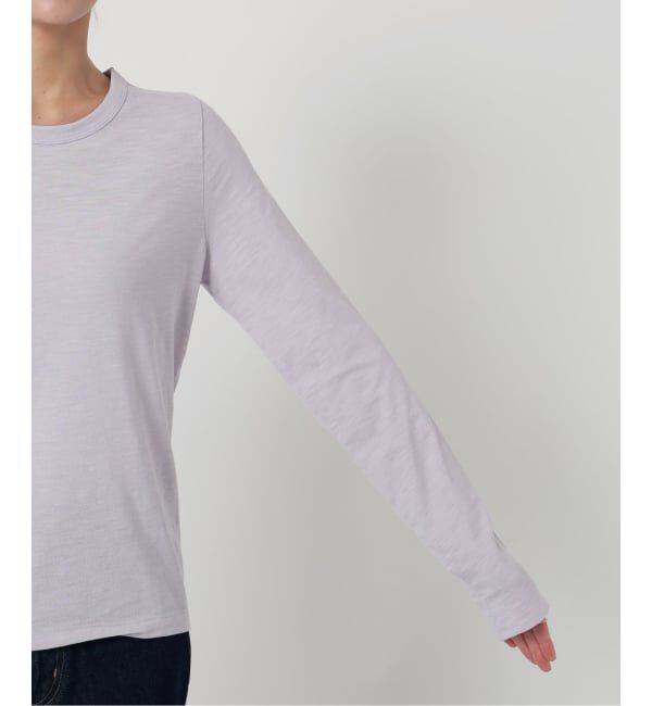 SLOBE IENA「《予約》シアー天竺クルーネックロンTEE」|Tシャツ・カットソー|