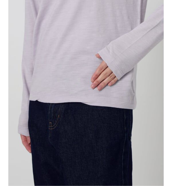 SLOBE IENA「《予約》シアー天竺クルーネックロンTEE」|Tシャツ・カットソー|